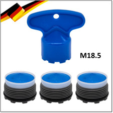 3 X Strahlregler Perlator M18,5 x 1 und 1 X Schl&uuml;ssel M18.5