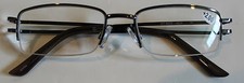 Reading NYS Glasses 2.00 Strength Gorgeous Black  Silver Design Classy Elegant