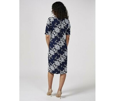 RN Studio Ronni Nicole Midi Dress 3/4 Sleeve Burgundy Maroon Printed Size 4  | eBay