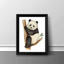 PANDA FUN A4 PRINT PICTURE POSTER WALL ART HOME DECOR UNFRAMED NEW GIFT  