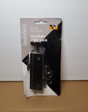 Andersen Auxiliary Foot Lock for Gliding Patio Door Series 200  400 Black - NEW