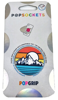 PopSockets Mountain Peaks Sunset Orange PopSocket Pop Socket PopGrip