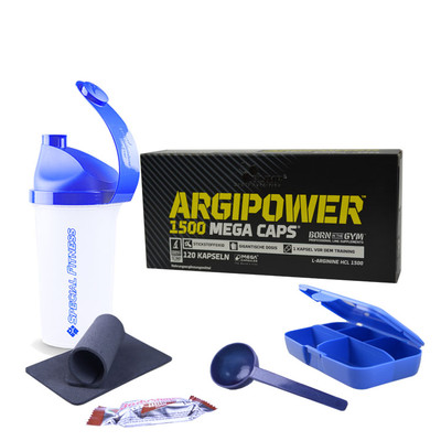 111,1 /Kg Olimp ARGIPOWER 1500 Mega Caps, 120 Arginin Kapseln Energie + Bonus