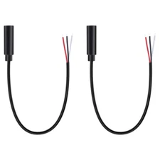 Fancasee 2 Pack Replacement 3.5mm Female Jack to Bare Wire Open End TRS 3... 