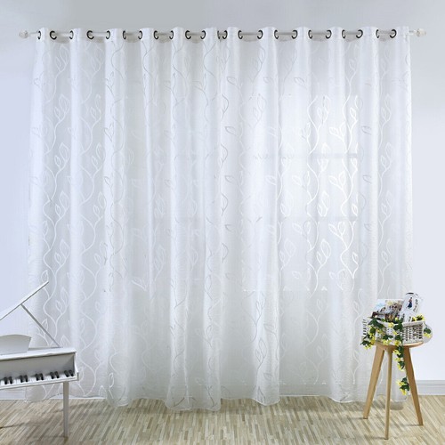 Ösen Vorhang Voile Gardinen Schlaufen blickdicht Verdunkelungs Fenster Dekoschal - Bild 4 von 71
