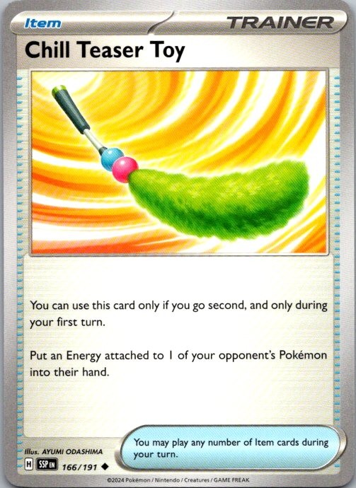 Chill Teaser Toy Uncommon SV08: Surging Sparks 166/191 NM