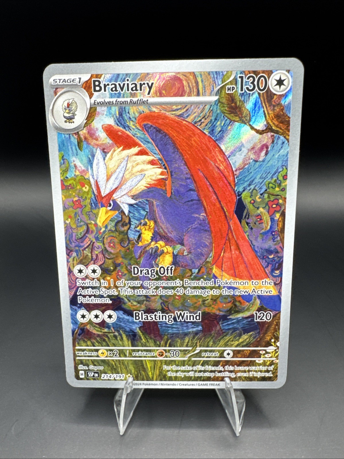 Braviary 214/191 Surging Sparks Holo Full Art Pokemon Card #2