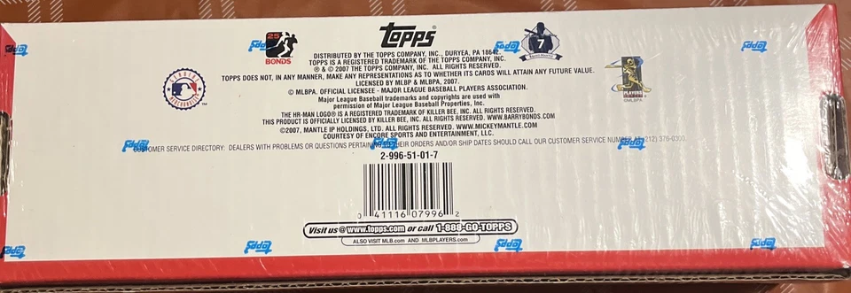 Juego completo Topps MLB 2007 - Serie 1 y 2 (661 cartas) ¡SELLADO DE FÁBRICA! Foto 4 de 4