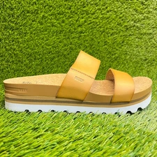 Reef Cushion Vista Hi Womens Size 9 Brown Beach Walking Platform Slide Sandals