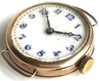 Rolex 1920s 9ct gold cased wristwatch vintage 15 jewel Swiss Made Antique Rare