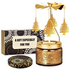 Nialnant Christmas Tree Rotating Scented Candle Gift for Women Mom Daughter S...
