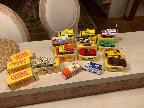 LOT OF 13 Vintage Matchbox Cars- NRMT 11 NRMT IN BOXES NICE LOT VIPER PLYMOUTH++
