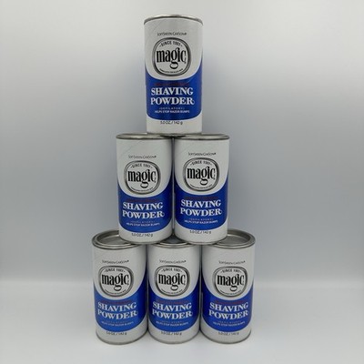 MAGIC Shaving Powder REGULAR STRENGTH for Men by SoftSheen-Carson Set of 6