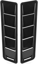 Car Hood Vent Cover - 2Pcs Air Intake Panel Trim Bonnet Louver Air Cooling Vent