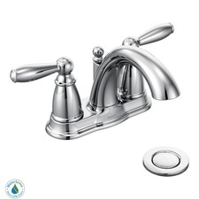 Moen 6610 Brantford Double Handle Centerset Bathroom Faucet - - Chrome