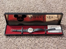 Vintage, Bradley, Mickey Mouse Ladies Leather Working Watch, Swiss Made