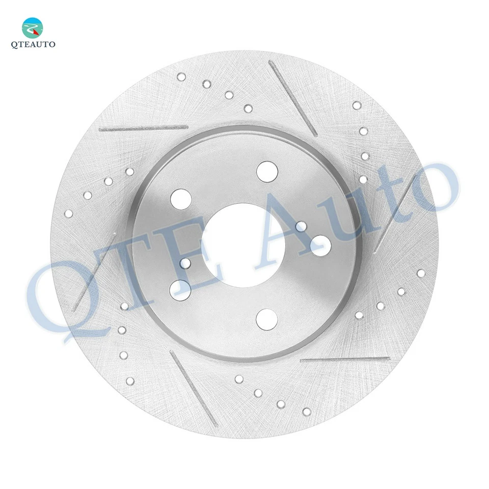 4 rotores de freno ranurados perforados delanteros 296 mm-traseros 269 mm para Toyota Avalon 2005-2007 Foto 3 de 4