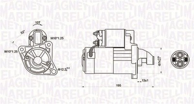 MAGNETI MARELLI Starter 063721096010 für MAZDA PEUGEOT