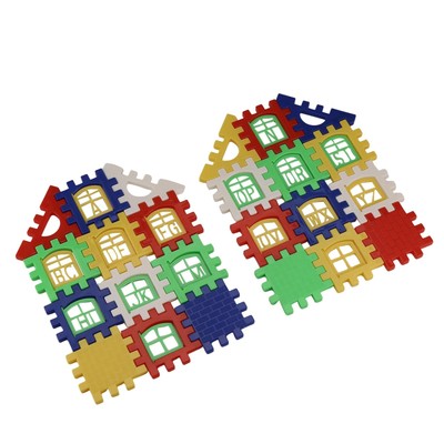 24 Stck. Kinder Puzzle Kunststoff Buchstabe Bausteine Haus Spielzeug Y1Z65845