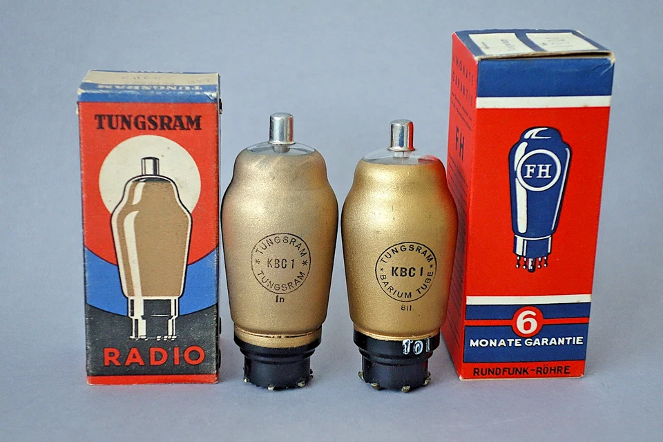 1 x NOS KBC1, TUNGSRAM, GOLDEN TUBE, OWN BOX, AMPLIFIER TESTED - Bild 1 von 1