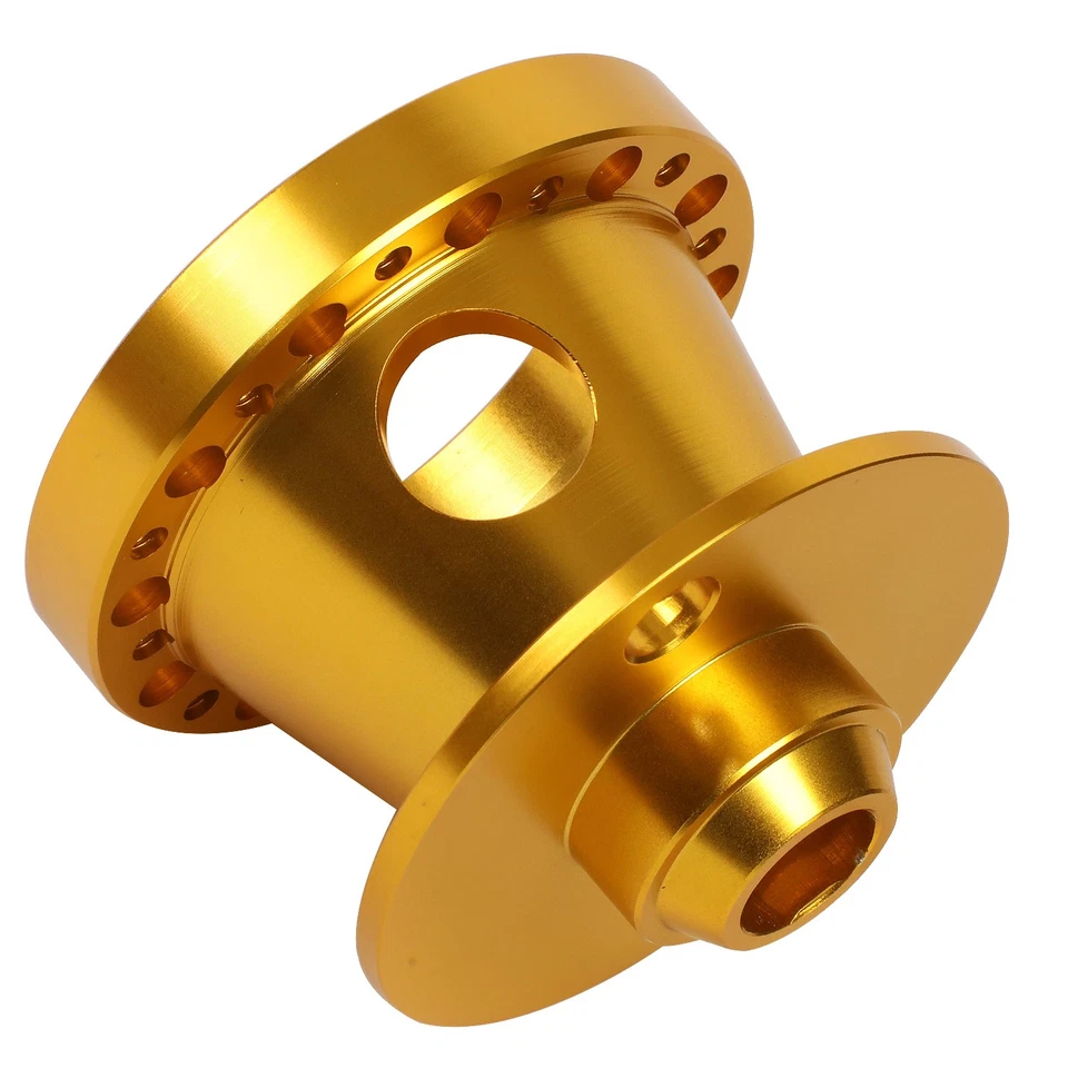 Adaptador de cubo de volante de aluminio dorado para Mustang Ranger Thunderbird 84-04 Foto 3 de 4