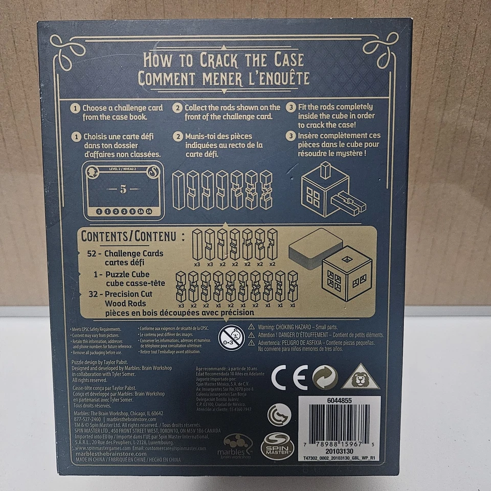 The Sherlock Puzzle Game From Marbles: The Brain Store Limited Edition Complete - Image 2 of 4