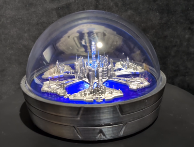 Stargate - Atlantis - Atlantis City Ship, 3D printed Illuminated