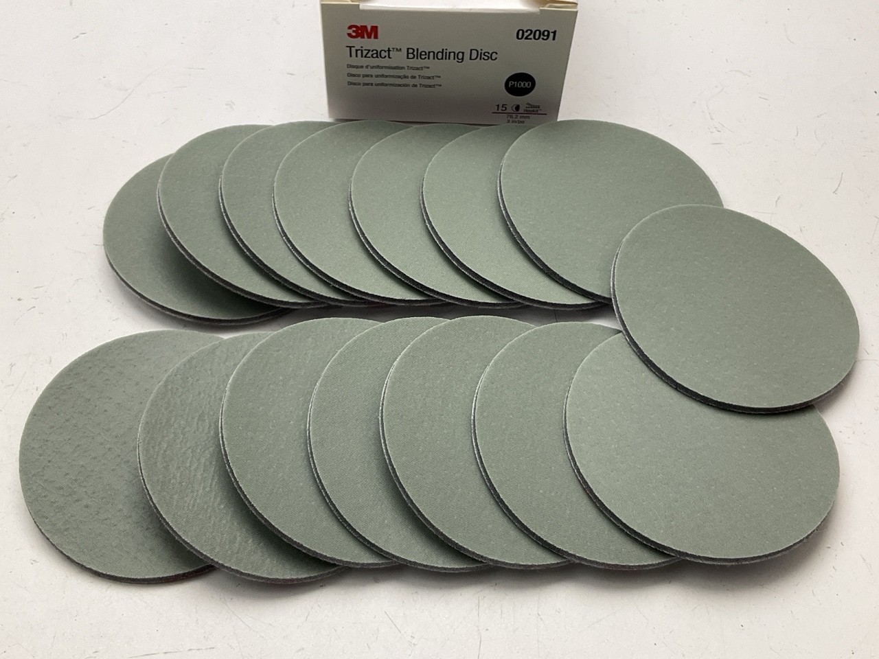 3M 02091 Trizact Hookit Blending Disc, 3 Inch, P1000 Grit, 1