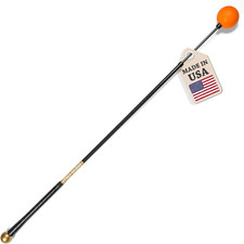Golf Swing Trainer Aid Patented Made in USA for Improved Rhythm, Flexibility,