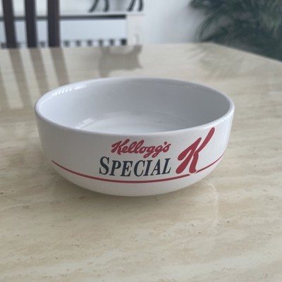 Kelloggs Special K Keramik Müslischale 1987 Vintage Retro rund Frühstücksschale 