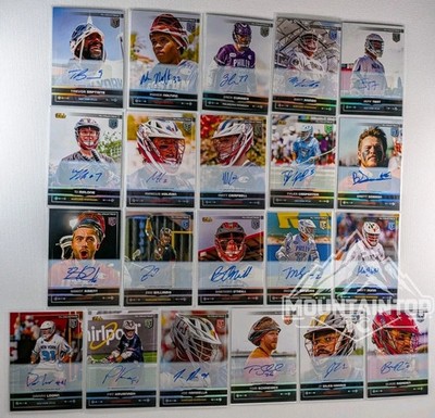 2025 Premier Lacrosse League PLL Fieldside Complete Base Auto (21) Card Set