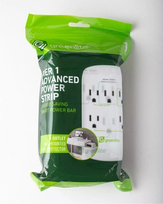 Greenlite 5 Outlet Advanced Power Strip Tier 1 Wall Mount Smart Surge Protector