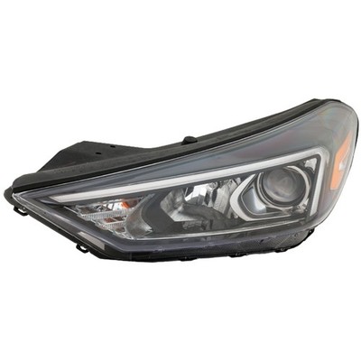 TUCSON 19-21 HEAD LAMP LH, Assembly, Halogen, w/ LED Position Light - CAPA