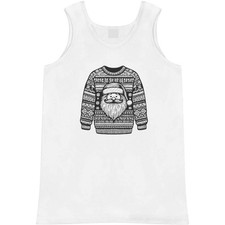 'Christmas Jumper with Santa Claus' Adult Vest / Tank Top AV047380 