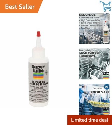 Silicone Oil Food Grade 5000 Cst High & Low Temp Lubricant 4oz Bottle