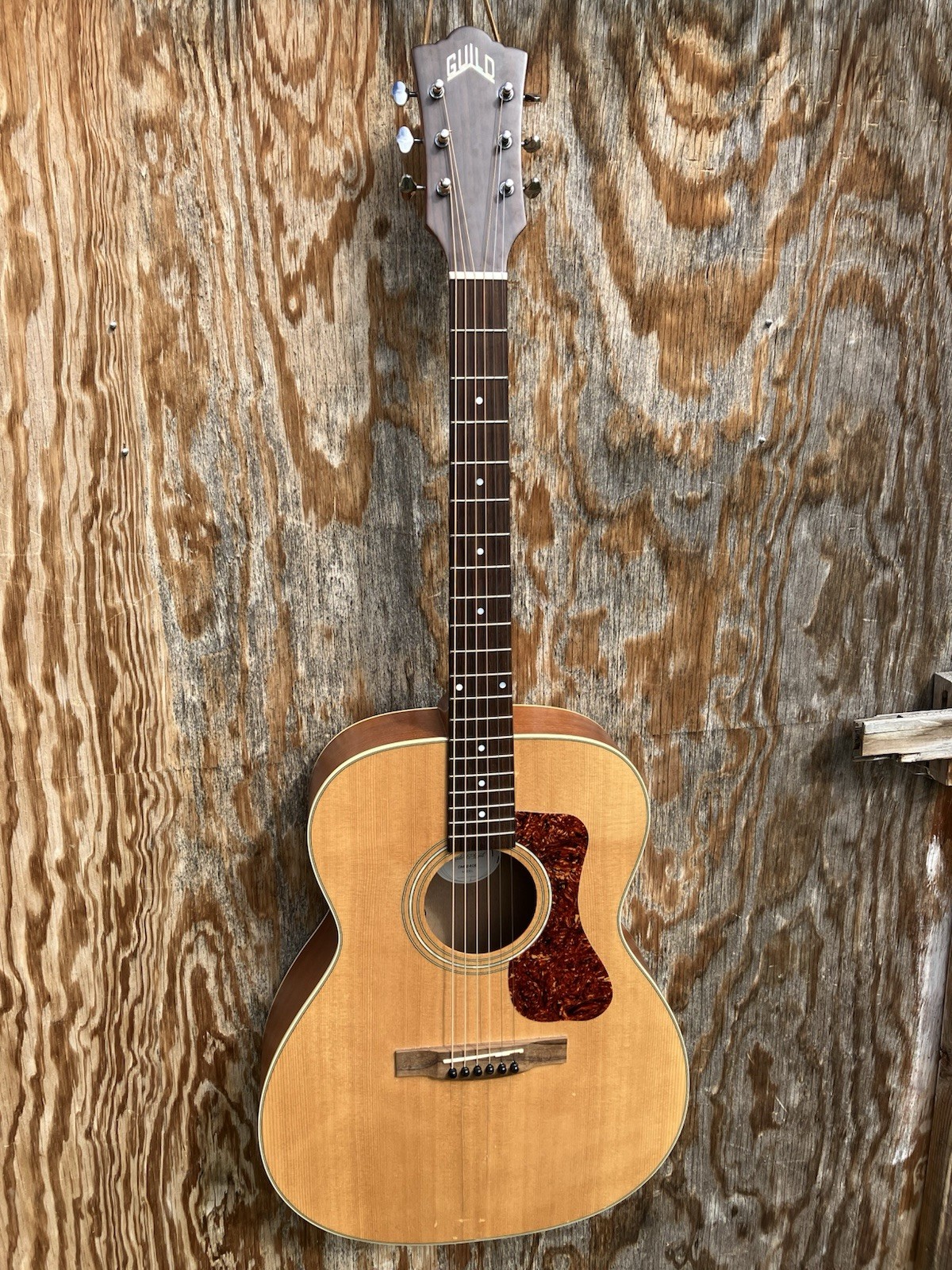 Guild OM-240E Acoustic-Electric Guitar, Natural Finish, Luthier Project