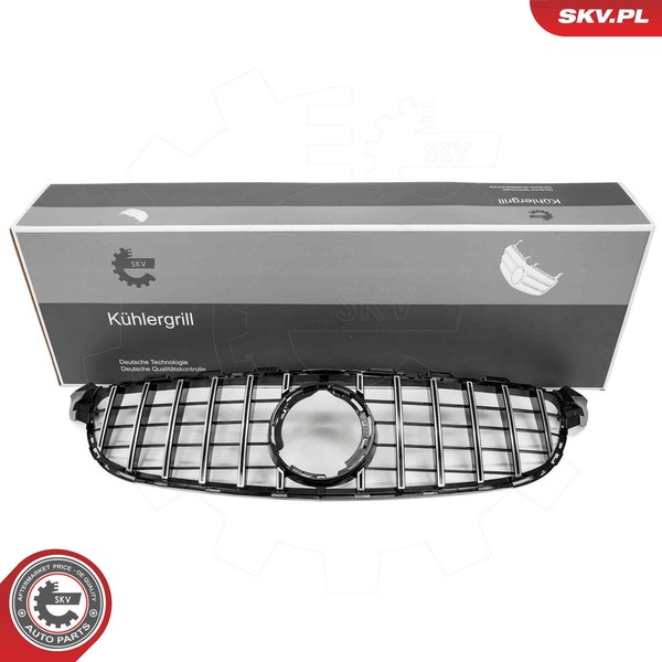 Esen SKV KüHlergrill KüHlergitter Silber FüR Mercedes-Benz C-Klasse W205 S205-image