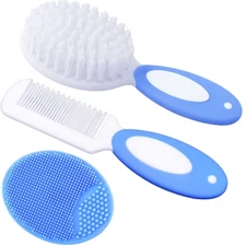 Baby Hair Brush, Cradle Cap Brush, Baby Hair Comb, Baby Hair Brush and Comb ...