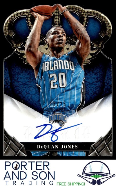 DeQuan Jones 2012-13 Pacific Crown Royale /25 RC Auto Die Cut Orlando Magic #445