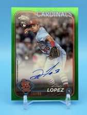 2024 Topps Chrome Update Irving Lopez Auto RA-IL Green Foil /99