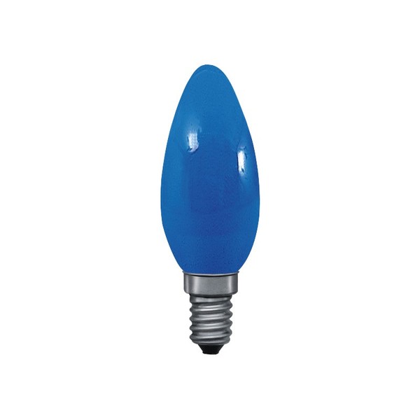 Paulmann GlüHbirne Kerze 25W E14 Blau GlüHlampe Bunt Deko Kerzen 25 Watt Dimmbar-image