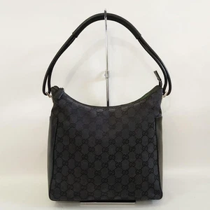 2411 265 Gucci Gg sac à bandoulière en toile noir