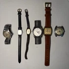 Vintage Watch Lot Timex Seiko Pulsar Banner Quartz Mechanical Parts Repair