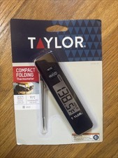 Taylor Compact Digital Display Folding Probe Kitchen Thermometer F/C New
