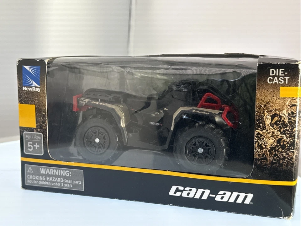 CAN-AM OUTLANDER XMR 1000R ATV BLACK DIECAST MODEL BY NEW RAY 07373 - Image 2 of 4