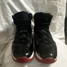 Jordan Air Jordan 11 Retro Bred Black/Red/White High Top Patent Leather
