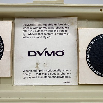 Dymo 1550 Deluxe Tapewriter Labeling Kit Working Vtg Chrome Label