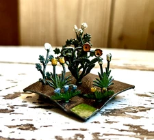 Vintage Britains Lead Garden Beds Borders w/Flowers Original England Johillco 04