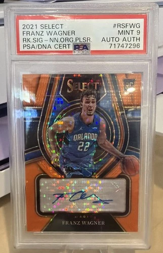 Franz Wagner RC 2021 Select Auto /30 Neon Orange Pulsar PSA 9 Mint
