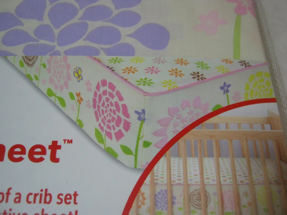 NEW Skip * Hop Garden Bloom Complete Sheet Floral Flowers - NIP - Image 4 of 4